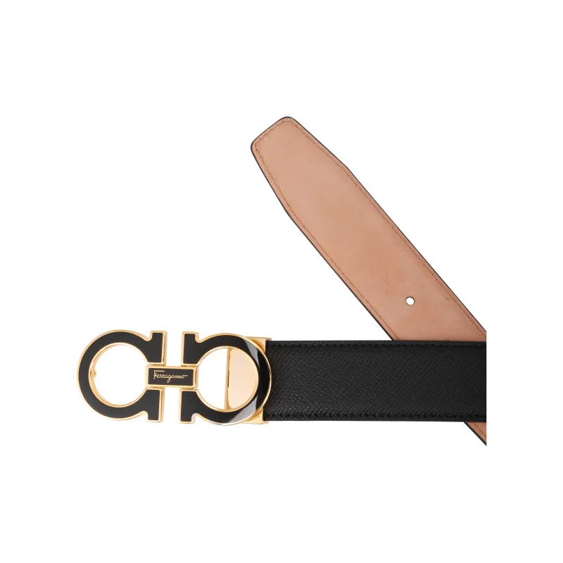 Ferragamo Reversible And Adjustable Gancini Belt-3