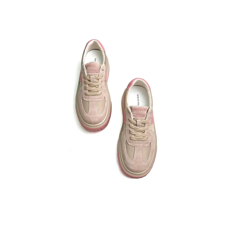 MALEMONKEY Anti-Slip And Wear-Resistant Lightweight Height Increasing Low-Top Casual Shoes Women's-3