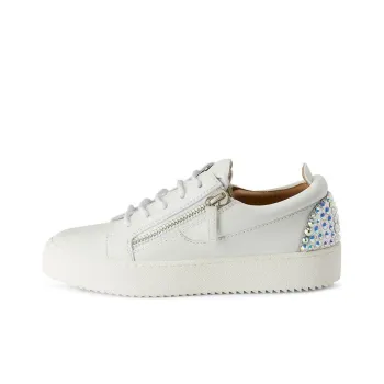 Giuseppe Zanotti Gail Rhinestone embellished Leather Sneakers Women's