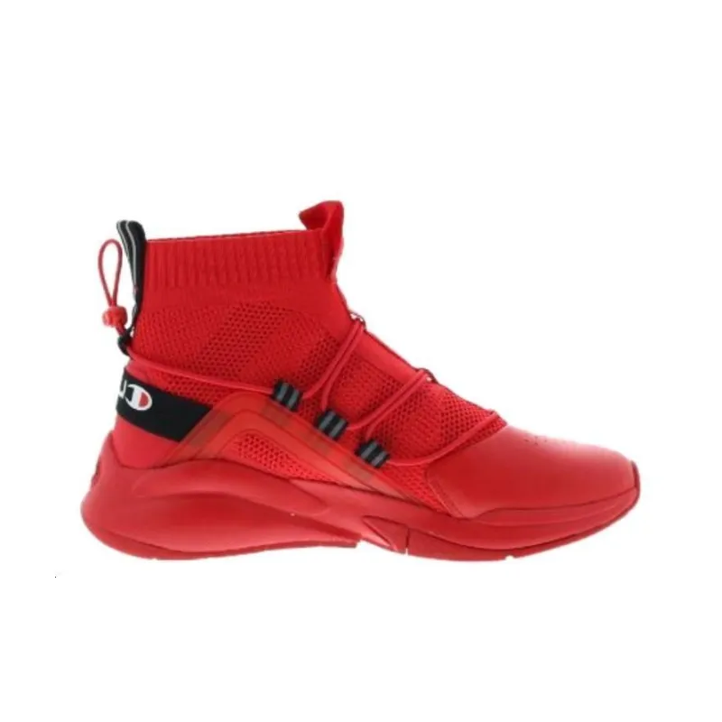 Champion Xg Rally Plus Slip-Resistant High-Top Casual Shoes Men's Red-1