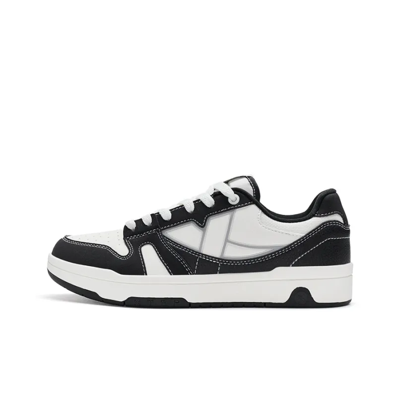 XTEP MAXX LITE Skateboard Shoes Women's Low Top Canvas White/Black-0