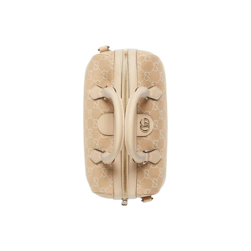 GUCCI Ophidia Denim Shoulder Bag Crossbody Bag Handbag Small Size Women's Light Beige-5