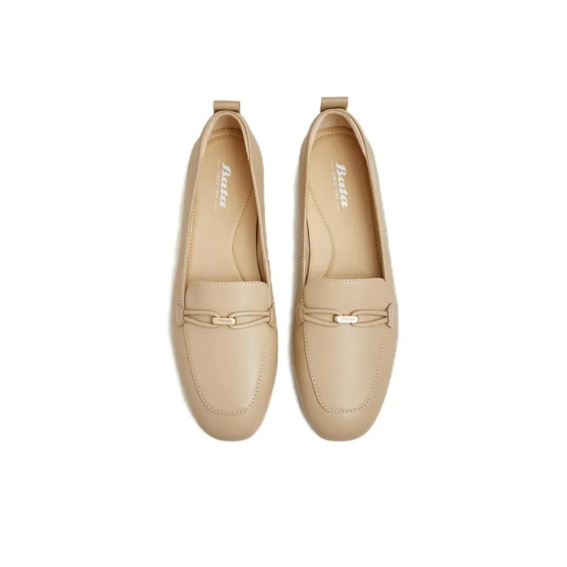 BATA Loafers Women's Solid Color-8