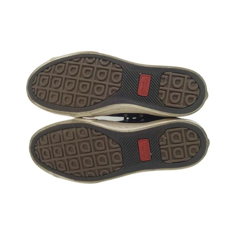 Visvim SKAGWAY HI G.PATTEN Platform Shoes Men's Marine Blue-4