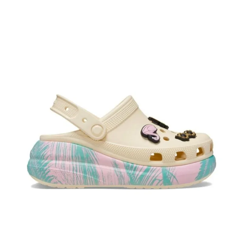 Crocs Classic Crush Spring Break Clogs Unisex Light Yellow-1