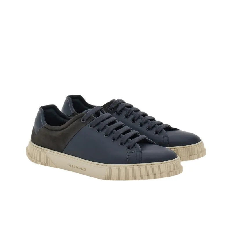 FERRAGAMO Low Top Skateboard Shoes Men's Dark Gray-2