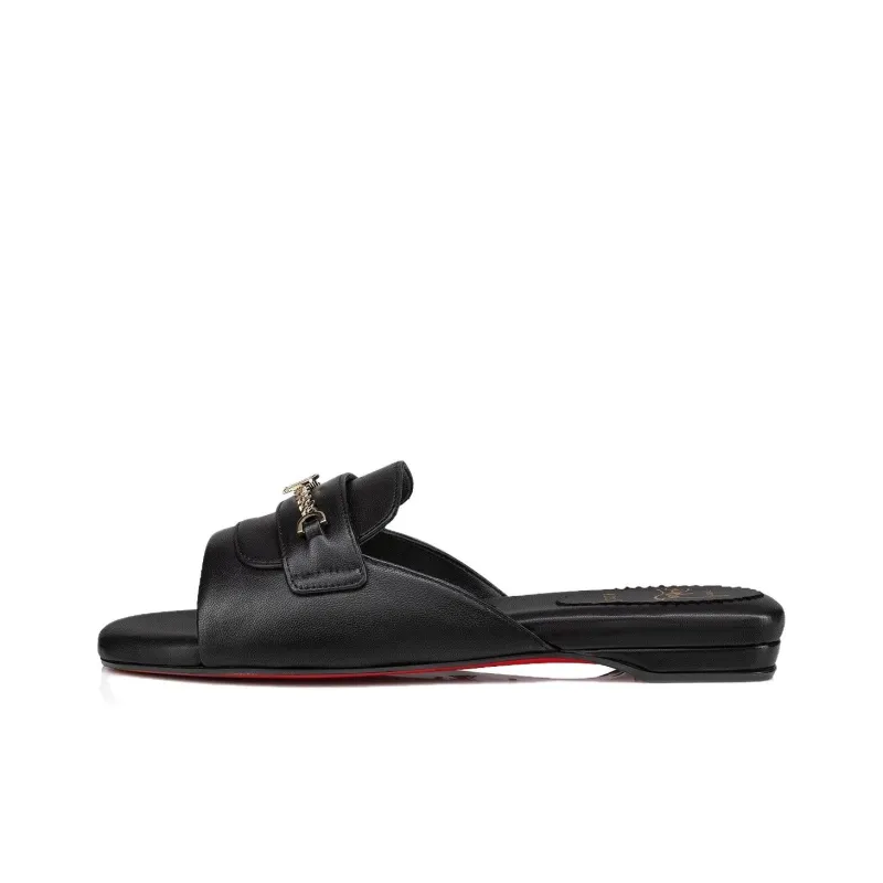 CL LUBOTING Slide Slippers Women's Black-0