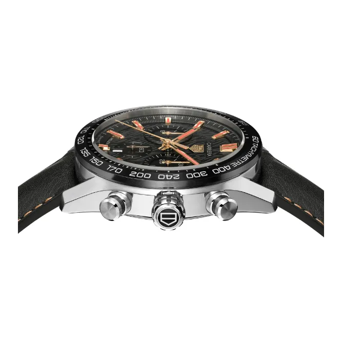 TAG HEUER Carrera Collection Automatic Mechanical Movement Men's Watch 44mm Black Dial CBN2A1L.FC6521-1