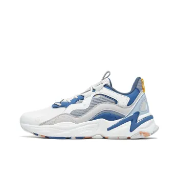 XTEP 48° Anti Slip And Wear Resistant Lightweight Low Top Casual Shoes Men's White Gray Blue