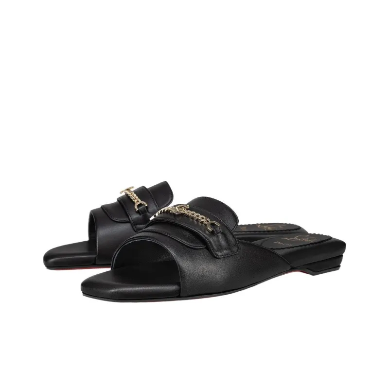 CL LUBOTING Slide Slippers Women's Black-2