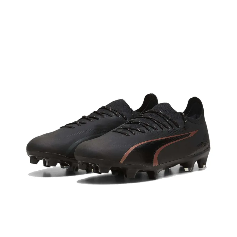PUMA Ultra Ultimate AG Short Rubber Studs FG Long Rubber Studs Anti Slip Wear Resistant Soccer Shoes Unisex Black-2