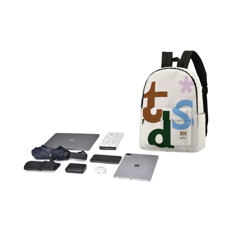 ONRF Polyester Backpack Regular Unisex White-3