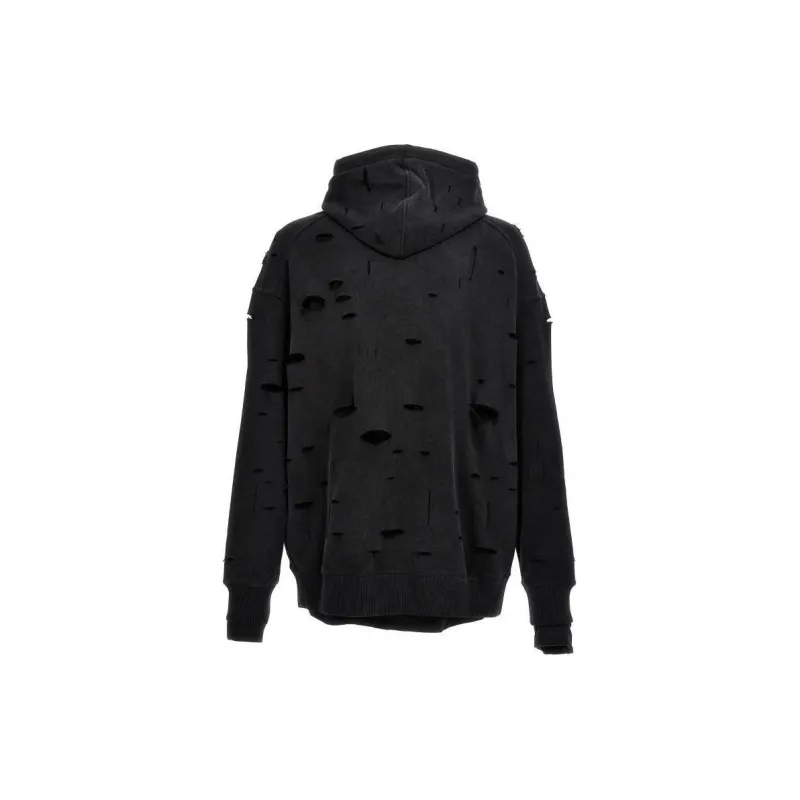 Givenchy Distressed Effect Logo Printed Hoodie-1