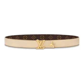 LOUIS VUITTON Pretty Lv 30mm Reversible Belt