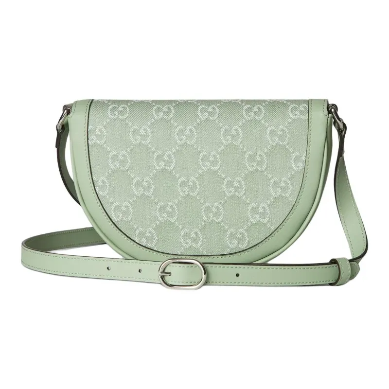 GUCCI Ophidia Denim Crossbody Bag Shoulder Bag Women's Light Green-3