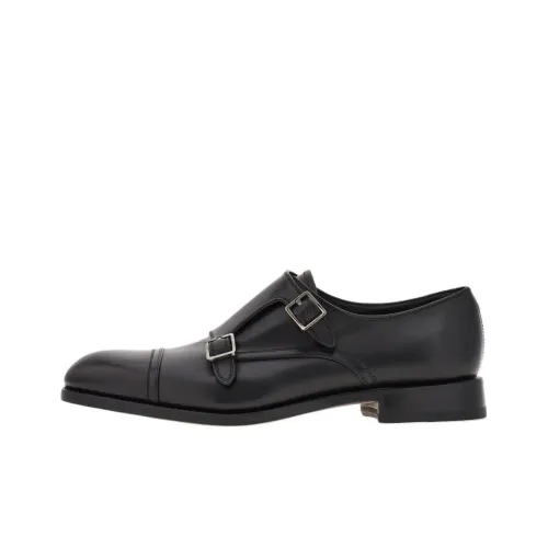 FERRAGAMO Double monkstrap Leather Monk Shoes