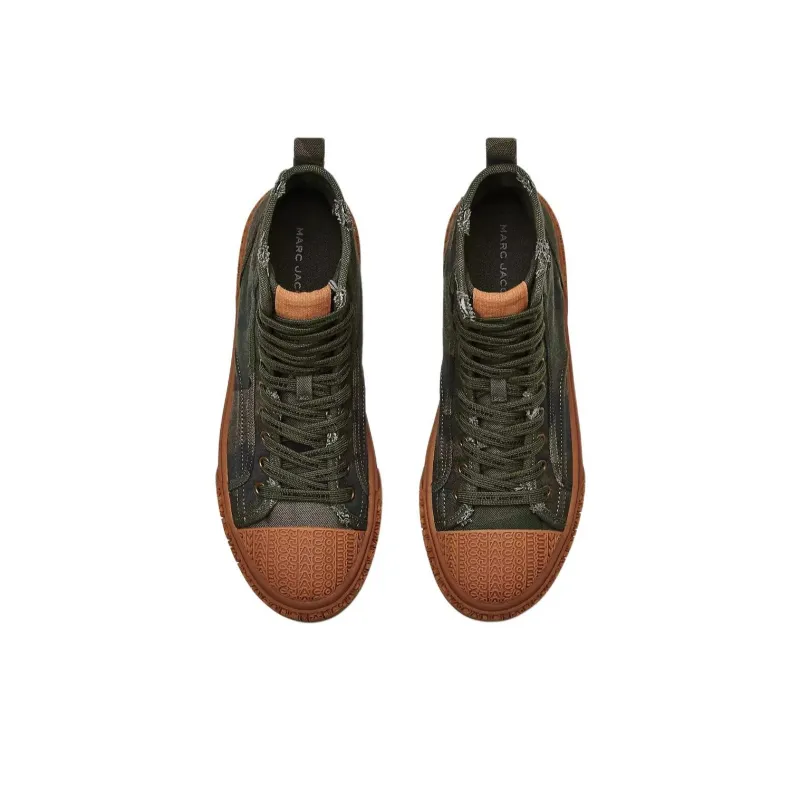 MARC JACOBS High-Top Skateboard Shoes Unisex Green-2