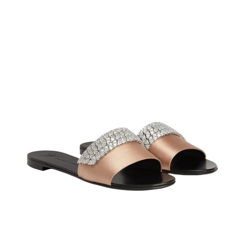 giuseppe zanotti Tesy Rhinestone-embellished Slides-2