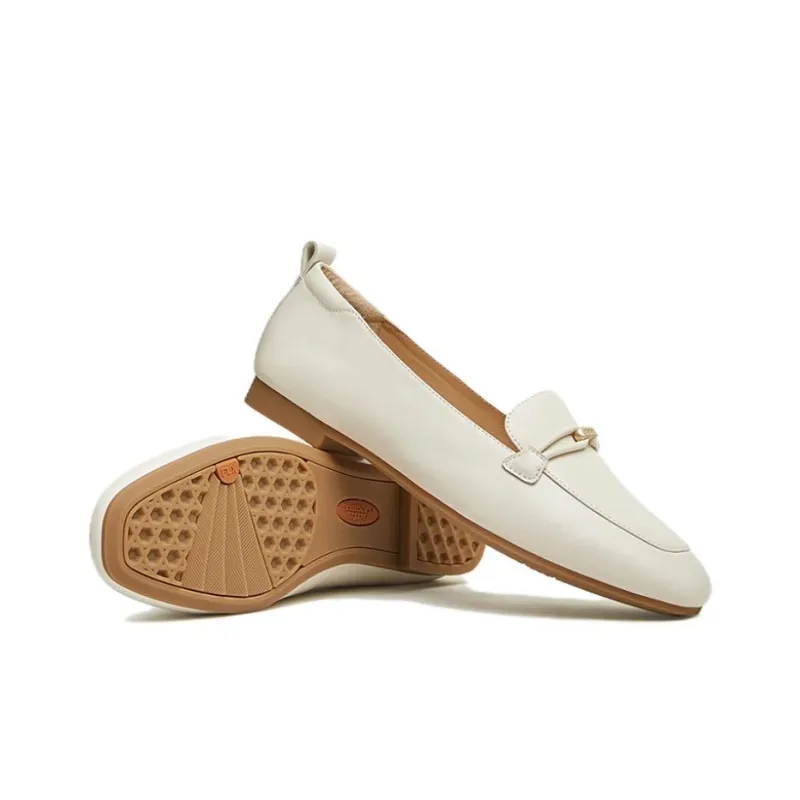 BATA Loafers Women's Solid Color-4