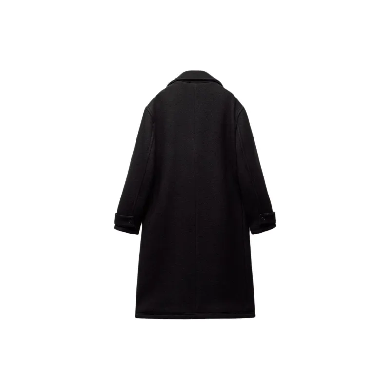 ZARA Coats Women's Black-1