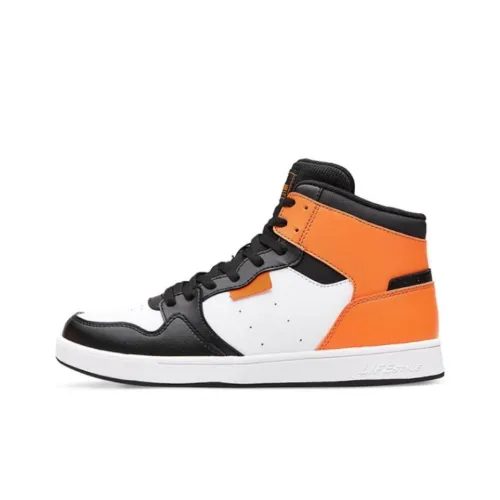 361° Cushioning Wear-Resistant High-Top Skateboard Shoes Women's Orange Black