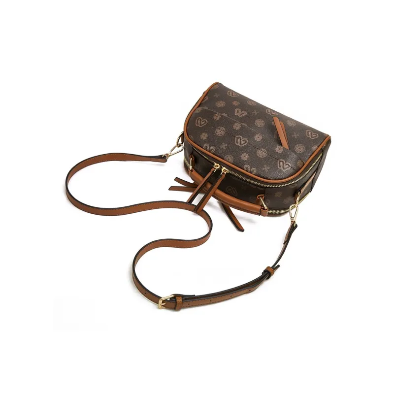Old Man's Head Synthetic Leather Shoulder Bag Crossbody Bag Handbags Regular Women's Coffee-4