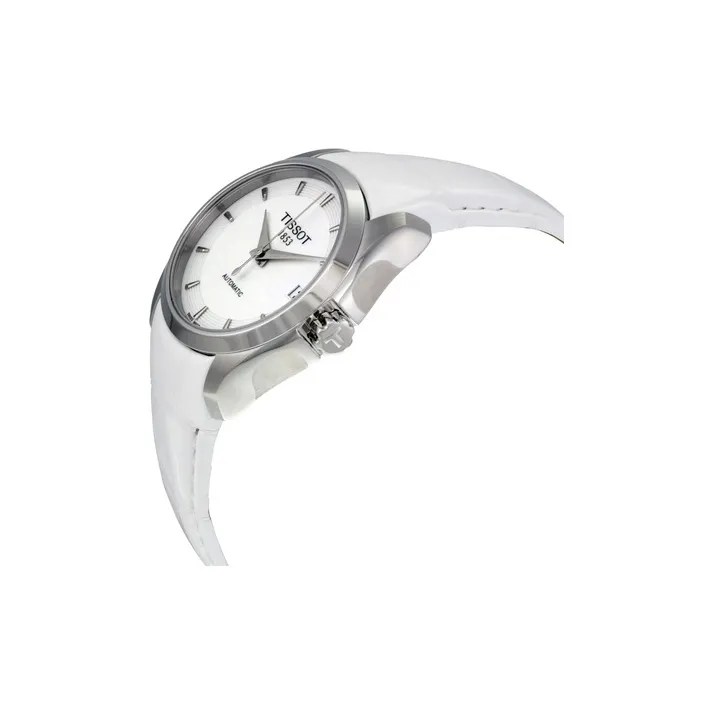 TISSOT Kutu Collection Automatic Mechanical Movement Women's Watch Watch 32mm White Dial T035.207.16.011.00-2