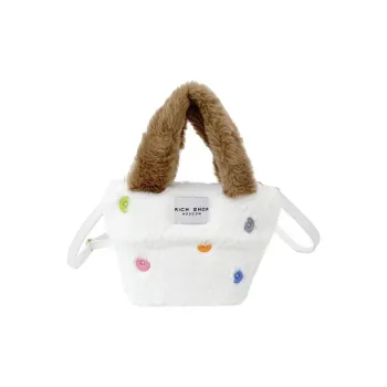 Bywhich Plush Shoulder Bag Crossbody Bag Handbags Women's White