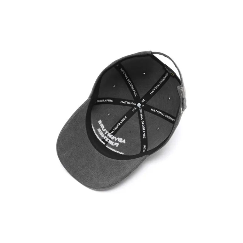 NATIONAL GEOGRAPHIC Cotton Baseball Caps Unisex Gray-4