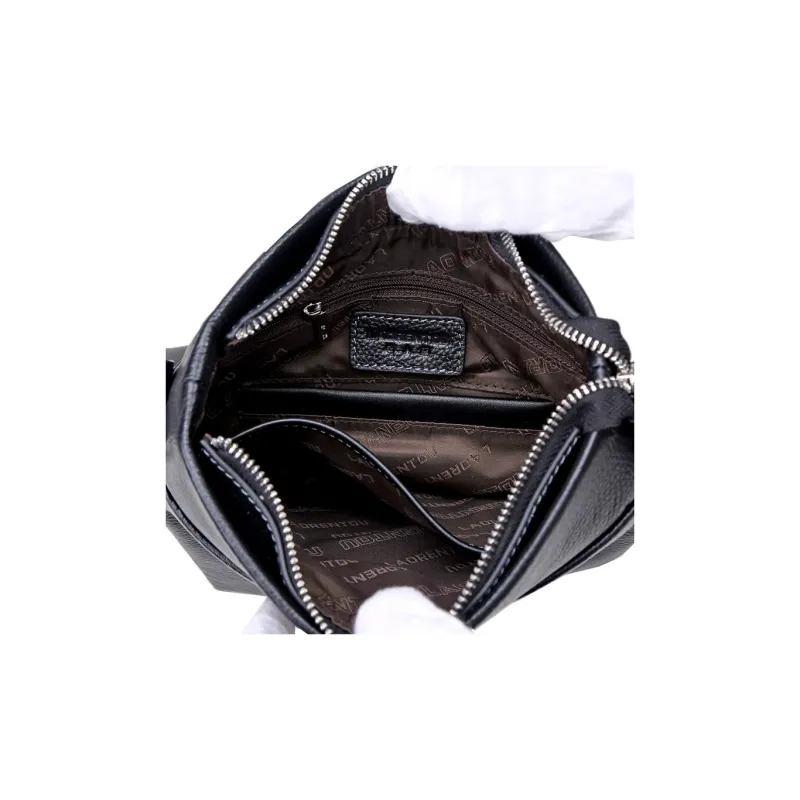 Old Man's Head Top Grain Cow Leather Small Square Bag Shoulder Bag Regular Men's Black/Coffee-1
