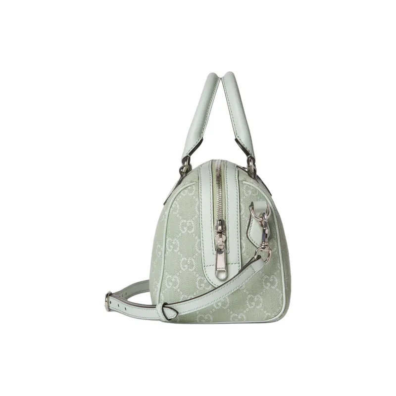 GUCCI Ophidia Denim Shoulder Bag Crossbody Bag Handbag Small Size Women's Light Green-2