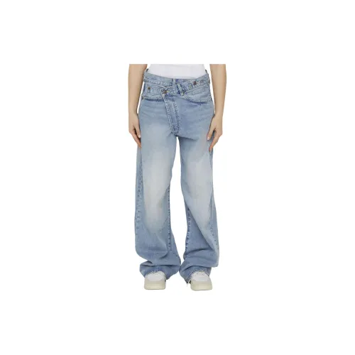 R13 Crossover Wide-leg Jeans