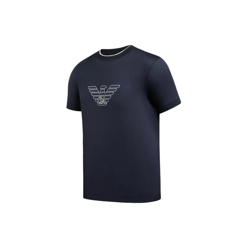 EMPORIO ARMANI SS24 T Shirt Men's Navy-2