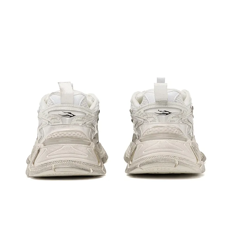 BLINDNOPLAN Vintage Chunky Sneakers Athletic Shoes Unisex Distressed White-3