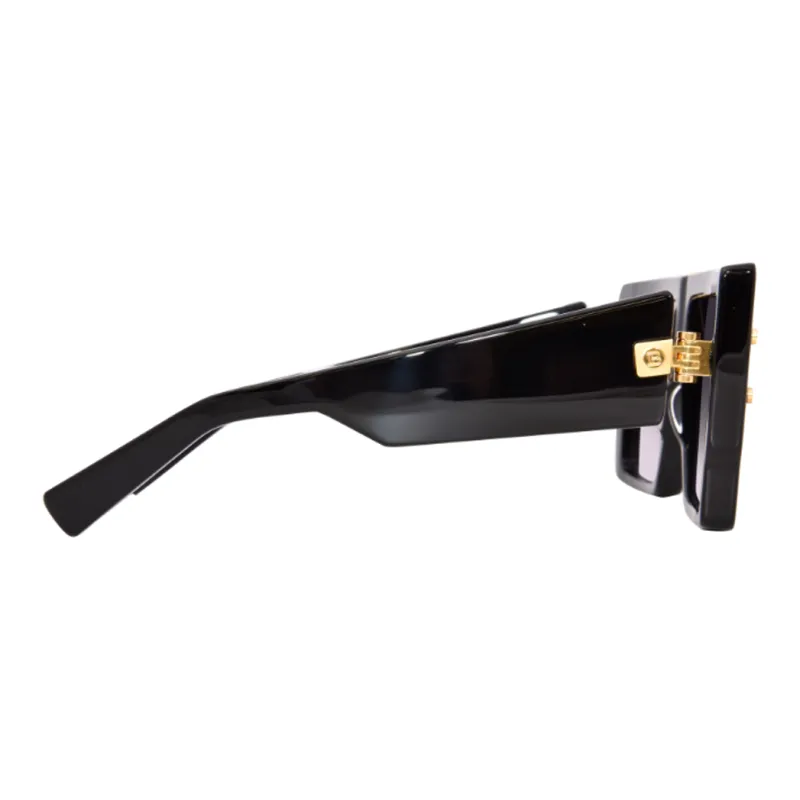 BALMAIN Plastic Irregular Shape Sunglasses Women's Black-2