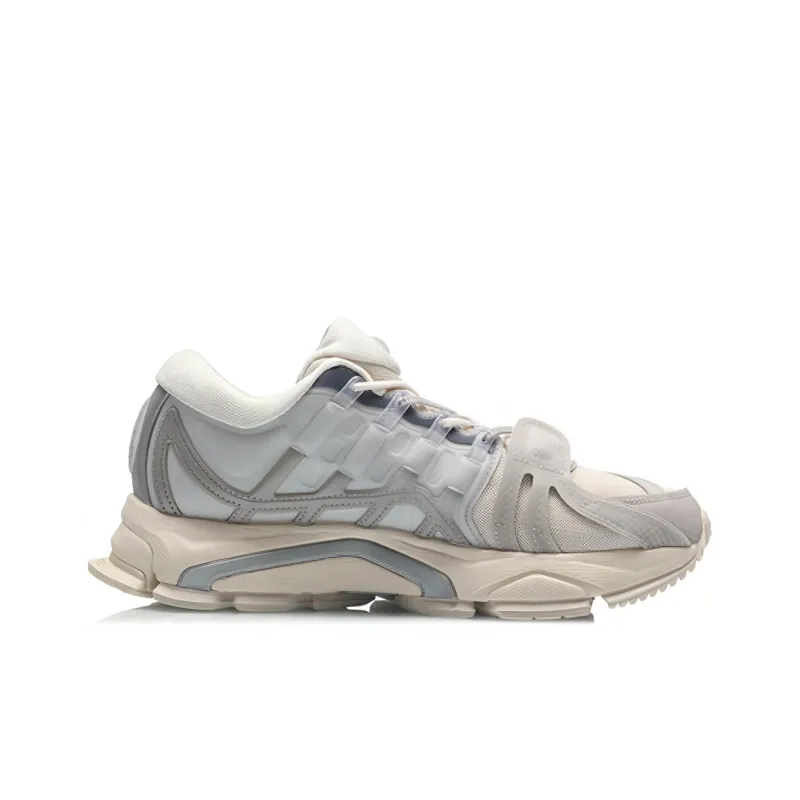 LiNing Furious Rider ACE1.5 Anti Slip Wear Resistant And Impact Resistant Low Top Casual Shoes Unisex Silver Fish Gray-1