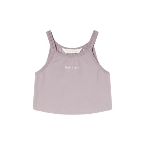 PALM ANGELS Logo-print Cropped Tank Top