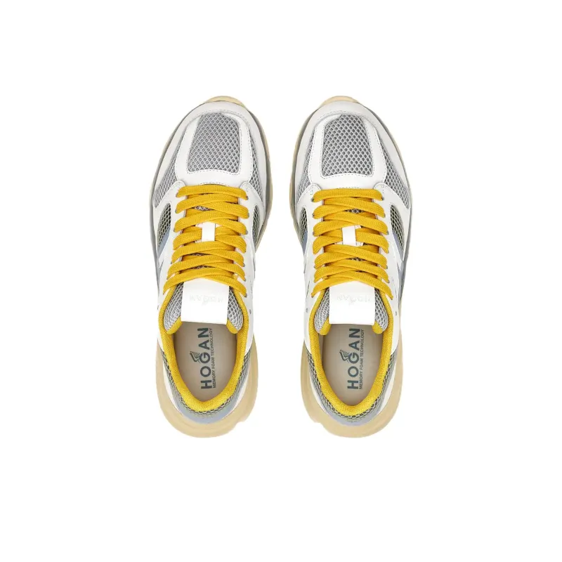 HOGAN Panelled Leather Sneakers-4
