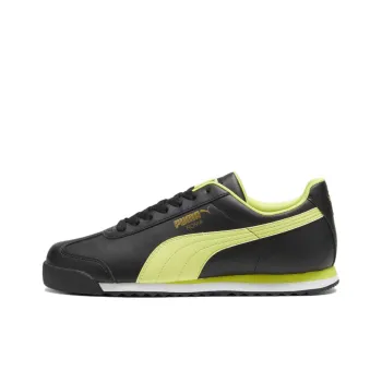 PUMA Roma Basic + Black Lime Sheen
