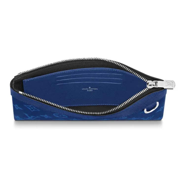 LOUIS VUITTON Discovery Pochette Monogram Pacific Taiga Pm Blue-2