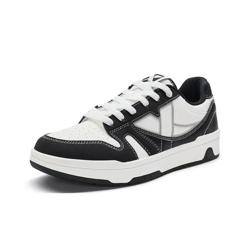 XTEP MAXX LITE Skateboard Shoes Women's Low Top Canvas White/Black-2