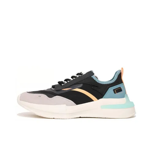 Anta Life Collection Cushioned Slip Resistant Breathable Low Top Casual Shoes Men's Black Gray