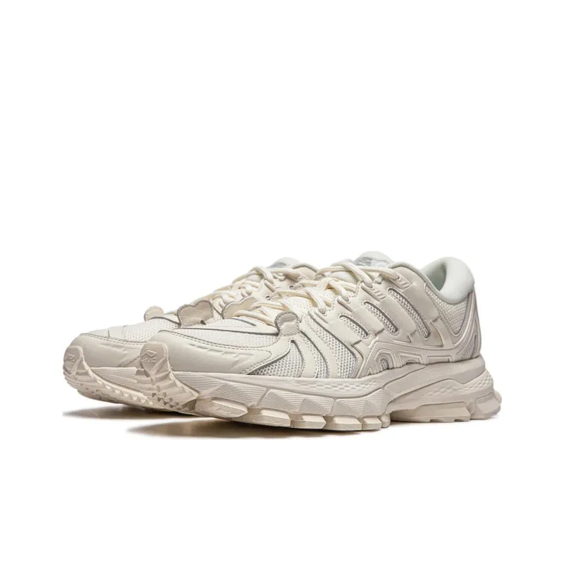 LiNing Cushioning Wear Resistant Low Top Running Shoes Men's White-1