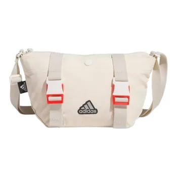 Adidas Polyamide Shoulder Bag Crossbody Bag Regular Unisex White Orange