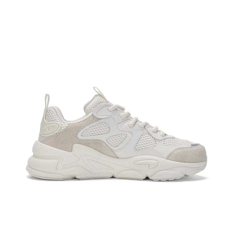 Kappa Anti Slip And Wear Resistant Breathable Low Top Casual Running Shoes Unisex Winter White/Malted Rice Zongzi-2