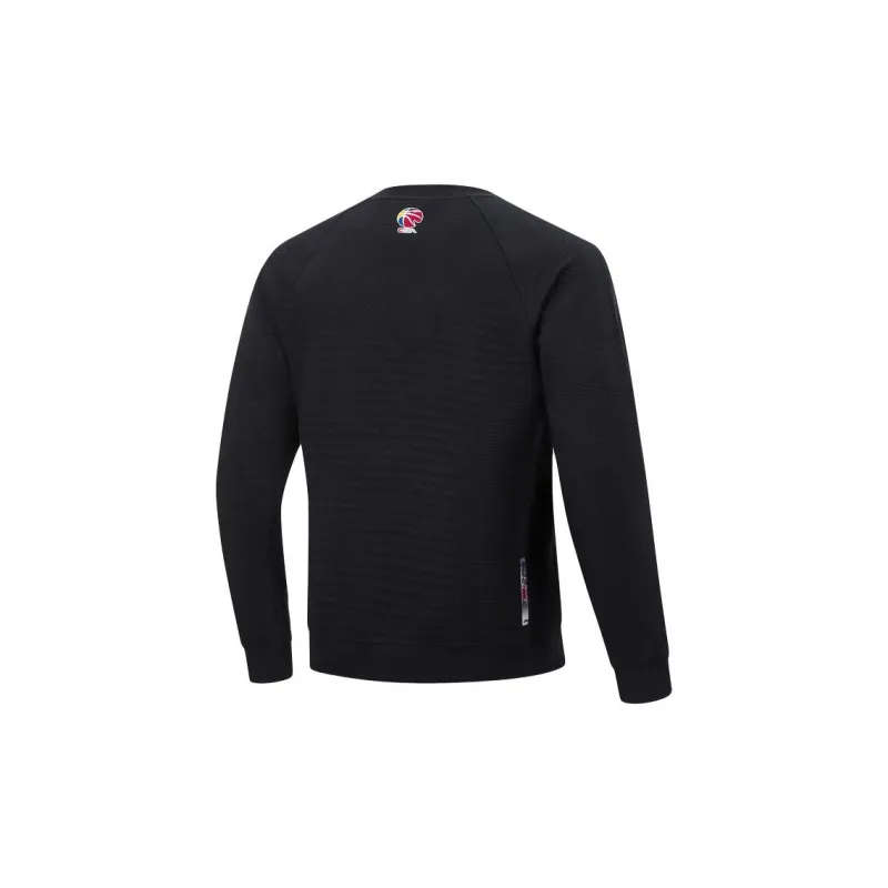 LiNing CBA Collection Professional Basketball Collection Sweatshirt Men's Black-1