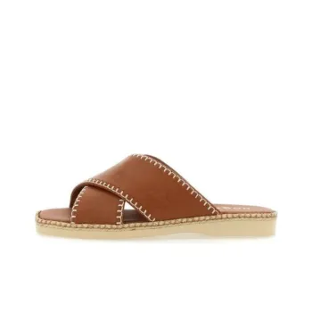 HOGAN Crossover Strap Open Toe Sandals Women's