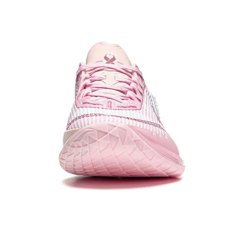 LINING JB2 Basketball Shoes Men Low Top White/Pink-4