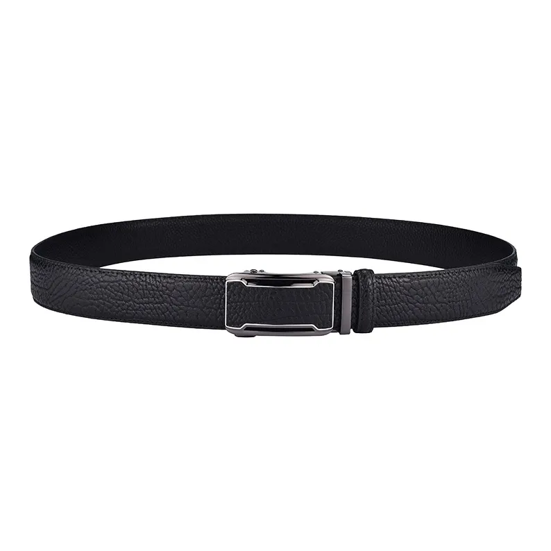 Old Man's Head Minimalist Style Business Automatic Buckle Versatile Pant Belt Leather Belts Men's Width  3.5cm-2