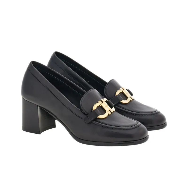 FERRAGAMO 60mm Gancini-ornament Loafer Pumps-2